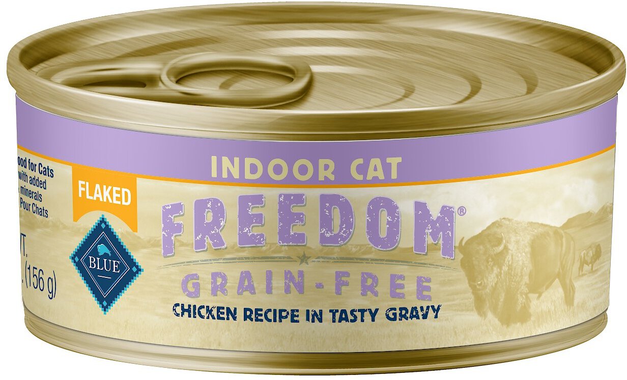 BLUE BUFFALO Freedom Indoor Flaked Chicken Recipe GrainFree Canned Cat