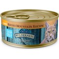 Blue Buffalo Wilderness Rocky Mountain Recipe Flaked Trout Feast Adult Grain-Free Canned Cat Food, 5.5-oz, case of 24