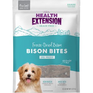 Health Extension Bison Bites Grain-Free Dog Treats, 4.5-oz bag