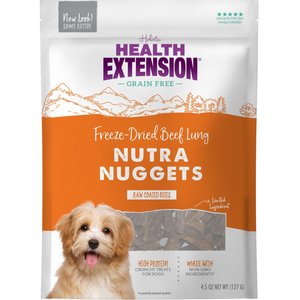Health Extension Nutra Drops Nuggets Grain-Free Dog Treats, 4-oz bag