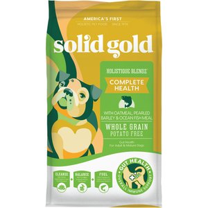 Solid Gold Holistique Blendz with Oatmeal, Pearled Barley & Ocean Fish Meal Sensitive Stomach Dry Dog Food, 15-lb bag