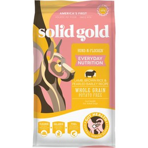 Solid Gold Hund-n-Flocken Lamb, Brown Rice & Pearled Barley Recipe Whole Grain Adult Dry Dog Food, 15-lb bag