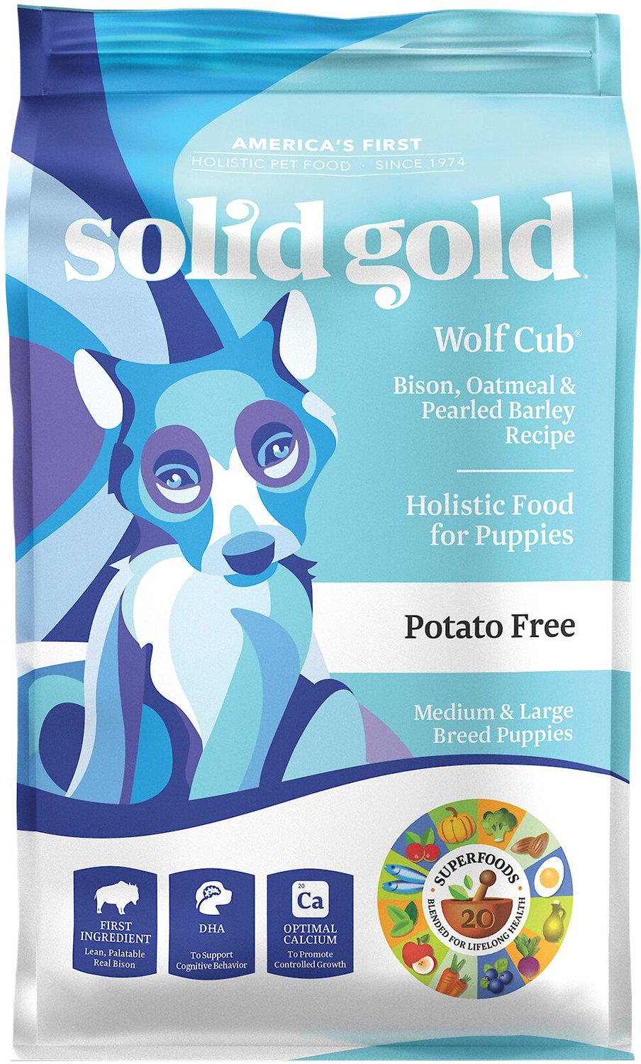 Solid Gold Wolf Cub Feeding Chart
