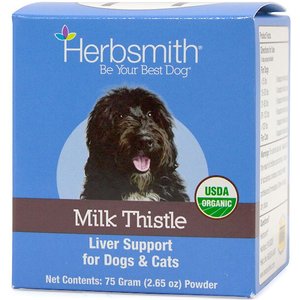 Herbsmith Herbal Blends Milk Thistle Powdered Dog & Cat Supplement, 75g jar