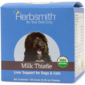 Herbsmith Herbal Blends Milk Thistle Powdered Dog & Cat Supplement, 150g jar