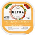 Nutro Ultra Grain-Free Chicken & Whitefish Entree Pate with Toppers Adult Wet Dog Food Trays, 3.5-oz, case of 24