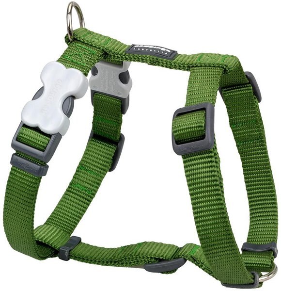 Red Dingo Classic Nylon Back Clip Dog Harness, Green, Small: 14.2 to 21.3-in chest slide 1 of 9