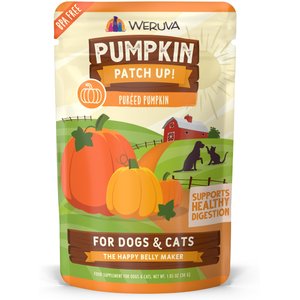 Weruva Pumpkin Patch Up! Dog & Cat Food Supplement Pouches, 1.05-oz, case of 12