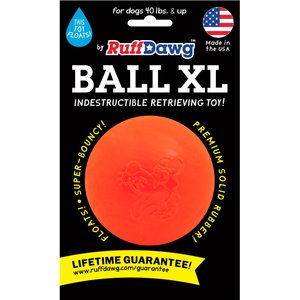 Ruff Dawg Indestructible Ball Tough Dog Chew Toy, 3.5-in
