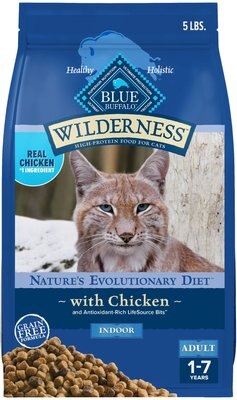 Blue Buffalo Wilderness Indoor Chicken Recipe Grain-Free Dry Cat Food, slide 1 of 1