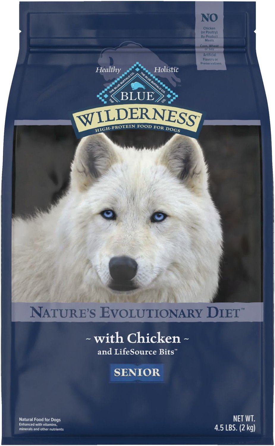 Blue Buffalo Wilderness Senior Chicken Recipe Grain-Free Dry Dog Food