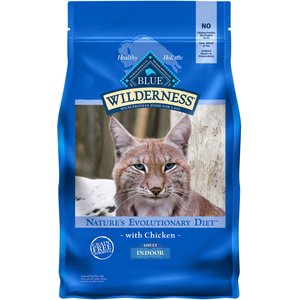 Blue Buffalo Wilderness Indoor Chicken Recipe Grain-Free Dry Cat Food, 2-lb bag