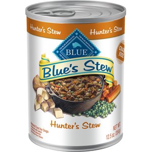 Blue Buffalo Blue's Hunter's Stew Grain-Free Canned Dog Food, 12.5-oz, case of 12