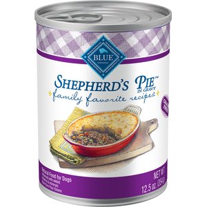 Blue Buffalo Family Favorite Grain-Free Recipes Shepherd's Pie Canned Dog Food, 12.5-oz, case of 12
