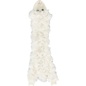 Ethical Pet Skinneeez Crinklers Lamb Stuffing-Free Squeaky Plush Dog Toy, 14-in