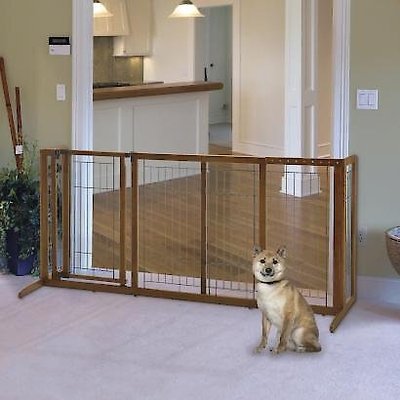 Richell Deluxe Freestanding Gate with Door for Dogs & Cats, slide 1 of 1