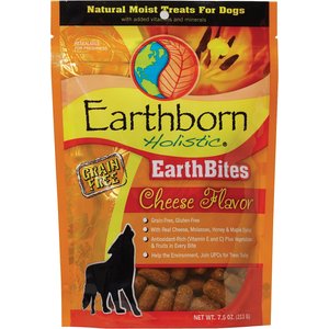 Earthborn Holistic EarthBites Cheese Flavor Natural Moist Grain-Free Treats For Dogs, 7.5-oz bag