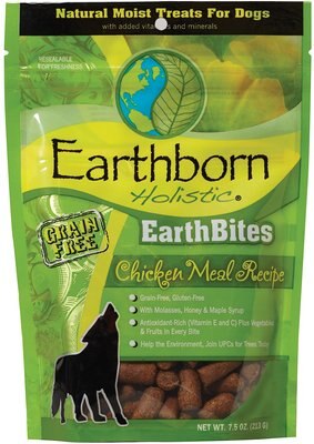 Earthborn Holistic EarthBites Chicken Meal Recipe Natural Moist Grain-Free Treats For Dogs, slide 1 of 1