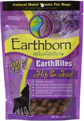 Earthborn Holistic EarthBites Hip & Joint Natural Moist Grain-Free Treats For Dogs, slide 1 of 1