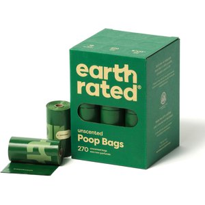 Earth Rated Dog Poop Bags Refill Bags, Unscented, 270