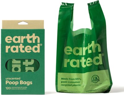 Earth Rated Dog Poop Bags Handle-Tie Bags , slide 1 of 1
