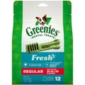 Greenies Fresh Regular Dental Dog Treats, 12 count