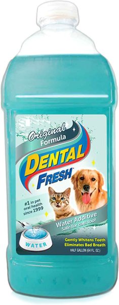 Dental Fresh Original Formula Dog & Cat Dental Water Additive, .5 gal bottle slide 1 of 8
