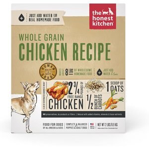 The Honest Kitchen Whole Grain Chicken Recipe Dehydrated Dog Food, 2-lb box