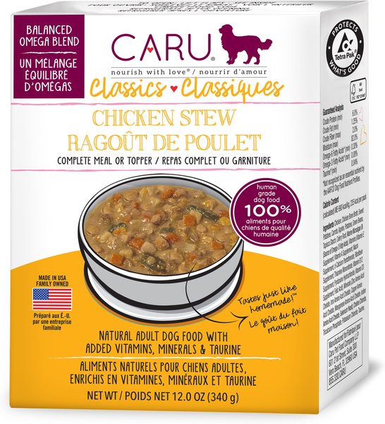 Caru Real Chicken Stew Grain-Free Wet Dog Food, 12.5-oz, case of 12 slide 1 of 5