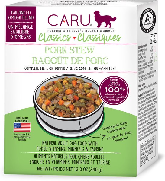 Caru Real Pork Stew Grain-Free Wet Dog Food, 12.5-oz, case of 12 slide 1 of 10