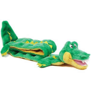 Outward Hound Squeaker Matz Gator Plush Dog Toy, Ginormous