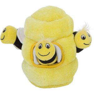Outward Hound Hide A Bee Squeaky Puzzle Plush Dog Toy, Hide A Bee