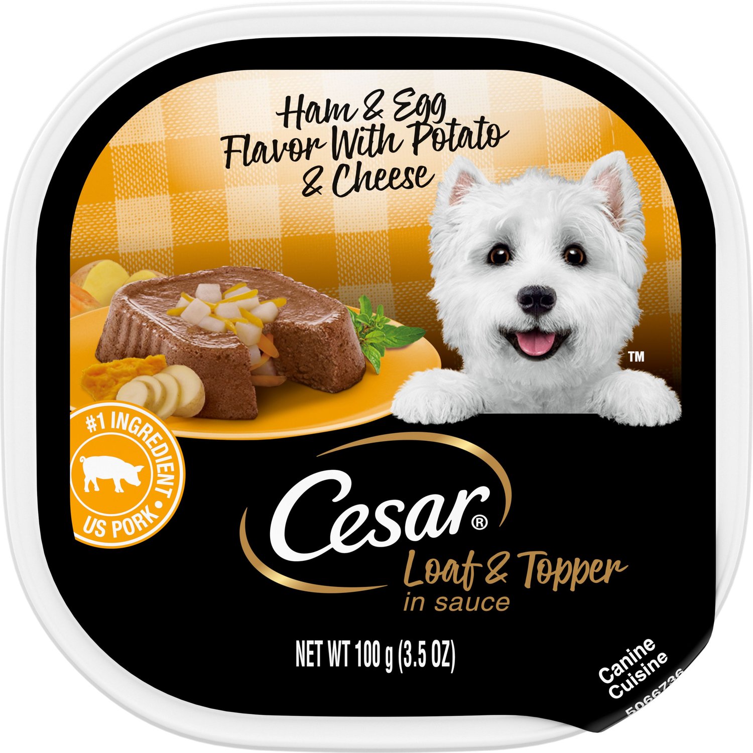 Cesar Tray Dog Food Angus Beef Ham and Egg