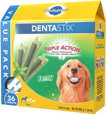 Pedigree Dentastix Fresh Mint Flavored Large Dental Dog Treats, slide 1 of 1