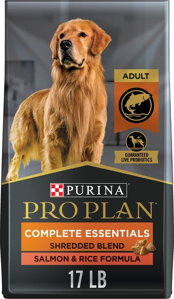 Purina Pro Plan Adult Shredded Blend Salmon & Rice Formula Dry Dog Food, 17-lb bag slide 1 of 9