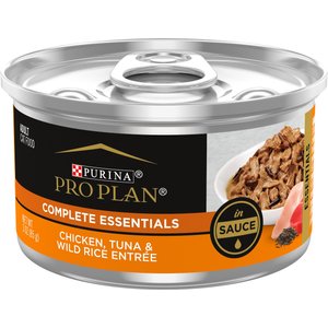 Purina Pro Plan Savor Chicken, Tuna & Wild Rice Entree in Sauce Canned Cat Food, 3-oz, case of 24