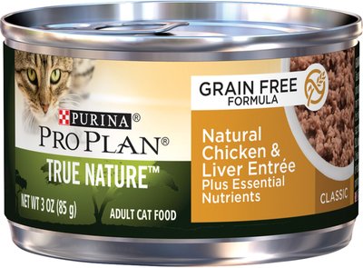 Purina Pro Plan True Nature Classic Natural Chicken & Liver Entree Grain-Free Canned Cat Food, slide 1 of 1