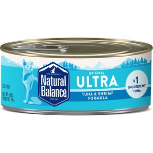 Natural Balance Ultra Premium Tuna with Shrimp Formula Canned Cat Food, 5.5-oz, case of 24