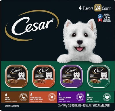Cesar Poultry Variety Pack with Real Chicken, Turkey & Duck Dog Food Trays, slide 1 of 1