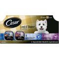 Cesar Loaf in Sauce Rotisserie Chicken & Filet Mignon Flavors Variety Pack Dog Food Trays, 3.5-oz, case of 12