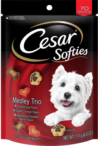 Cesar Softies Medley Dog Treats, 6-oz bag slide 1 of 10