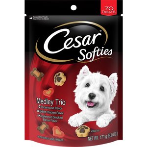 Cesar Softies Medley Dog Treats, 6-oz bag