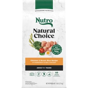 Nutro Natural Choice Adult Chicken & Brown Rice Recipe Dry Dog Food, 5-lb bag