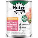 Nutro Premium Loaf Turkey, Sweet Potato & Green Bean Grain-Free Canned Dog Food, 12.5-oz, case of 12