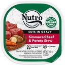 Nutro Grain-Free Simmered Beef & Potato Stew Cuts in Gravy Dog Food Trays, 3.5-oz, case of 24