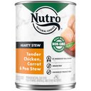 Nutro Hearty Stew Tender Chicken, Carrot & Pea Stew Grain-Free Canned Dog Food, 12.5-oz, case of 12