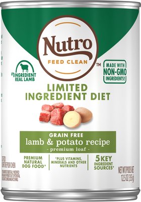 Nutro Limited Ingredient Diet Premium Loaf Lamb & Potato Grain-Free Canned Dog Food, slide 1 of 1