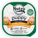 Nutro Puppy Tender Grain-Free Chicken, Sweet Potato & Pea Recipe Bites in Gravy Dog Food Trays, 3.5-oz, case of 24