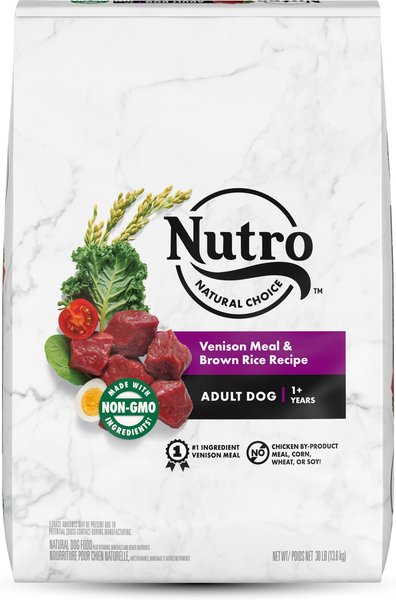 Nutro Natural Choice Adult Venison Meal & Brown Rice Recipe Dry Dog Food, 30-lb bag slide 1 of 10