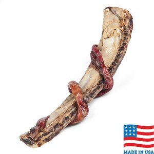 Bones & Chews Made in USA Bully Wrapped Rib Dog Treat